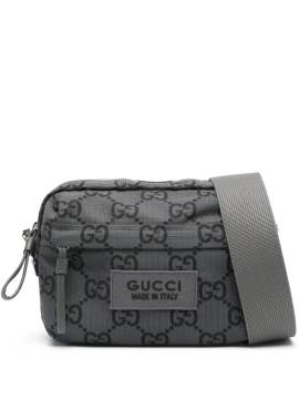 Gucci Mittelgroße GG-Damier Kuriertasche - Grau von Gucci