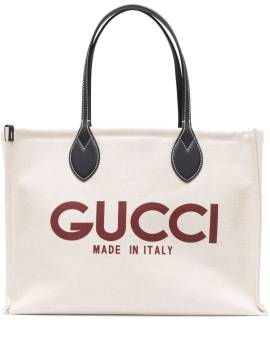 Gucci Mittelgroße Tote Bag mit Gucci-Print - Nude von Gucci