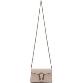 Gucci Pink Super Mini Ostrich Dionysus Wallet Chain Bag von Gucci