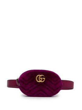 Gucci Pre-Owned 2000-2015 GG Marmont Matelasse Velvet belt bag - Violett von Gucci