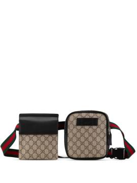 Gucci Pre-Owned 2000-2015 GG Supreme Web Gürteltasche - Braun von Gucci