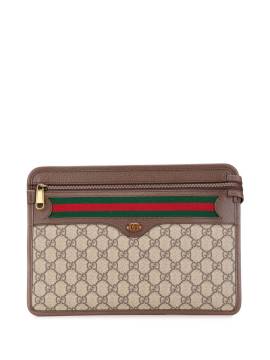 Gucci Pre-Owned 2000-2015 GG Supreme Web Ophidia Clutch - Braun von Gucci