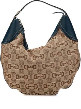 Gucci Pre-Owned 2000-2015 Horsebit Canvas Glam Hobo-Tasche - Braun von Gucci