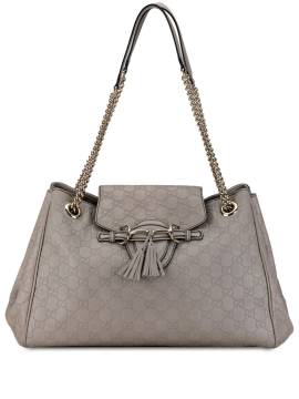 Gucci Pre-Owned 2000-2015 große Guccissima Emily Chain Schultertasche - Grau von Gucci