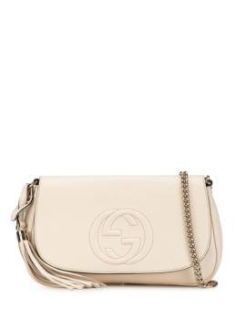 Gucci Pre-Owned 2000-2015 mittelgroße Soho Chain Flap Umhängetasche - Weiß von Gucci