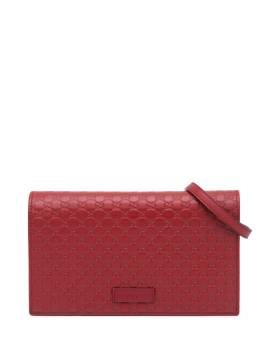 Gucci Pre-Owned 2000-2015 Microguccissima Portemonnaie mit Riemen - Rot von Gucci