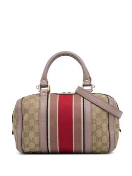 Gucci Pre-Owned 2000-2015 kleine Joy Web Boston-Tasche aus GG Canvas - Braun von Gucci