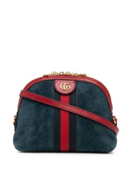 Gucci Pre-Owned 2000-2015 kleine Ophidia Dome Umhängetasche aus Wildleder - Blau von Gucci