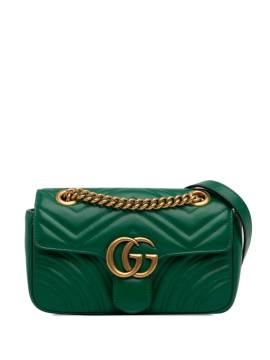Gucci Pre-Owned 2015-2022 Small GG Marmont Matelasse crossbody bag - Grün von Gucci