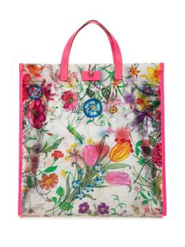 Gucci Pre-Owned 2016-2023 Flora Print Vinyl tote bag - Mehrfarbig von Gucci