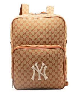 Gucci Pre-Owned 2016-2023 GG Canvas NY Yankees Rucksack - Braun von Gucci