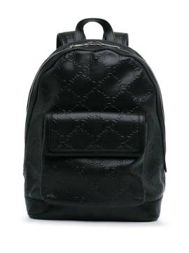 Gucci Pre-Owned 2016-2023 Rucksack mit GG-Prägung - Schwarz von Gucci