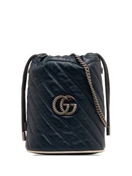 Gucci Pre-Owned 2016-2023 GG Marmont Beuteltasche - Blau von Gucci