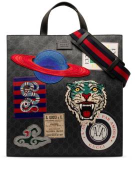 Gucci Pre-Owned 2016-2023 GG Supreme Courrier Handtasche - Schwarz von Gucci