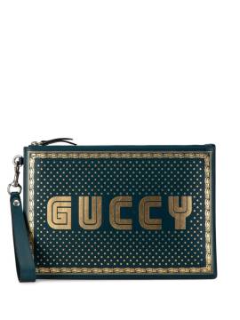 Gucci Pre-Owned 2016-2023 Guccy Sega Clutch - Grün von Gucci