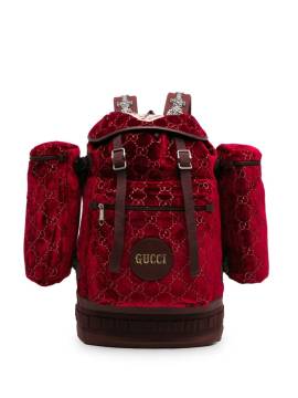 Gucci Pre-Owned 2016-2023 großer GG Heart Alpina Rucksack aus Samt - Rot von Gucci