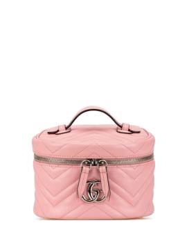 Gucci Pre-Owned 2016-2023 Mini GG Marmont Round Leather vanity bag - Rosa von Gucci