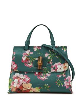 Gucci Pre-Owned 2016-2023 kleine Bamboo Daily Blooms Satchel-Tasche - Grün von Gucci