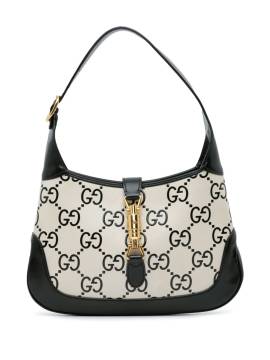 Gucci Pre-Owned 2016-2023 kleine Jackie 1961 Umhängetasche mit GG-Print - Schwarz von Gucci