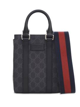 Gucci Pre-Owned 2016-2023 mini GG Supreme Web Satchel-Tasche - Schwarz von Gucci