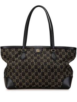 Gucci Pre-Owned 2016-2023 mittelgroßer GG Denim Ophidia Shopper - Schwarz von Gucci