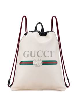 Gucci Pre-Owned 2016-2024 Rucksack mit Gucci-Logo - Weiß von Gucci