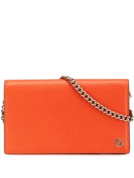 Gucci Pre-Owned 2016-2024 Betty Umhängetasche aus Leder mit Kettenriemen - Orange von Gucci