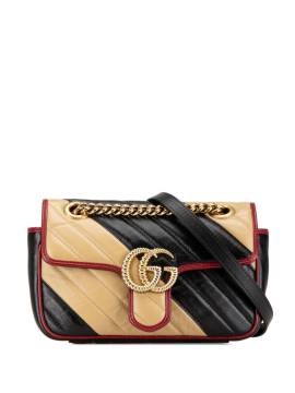 Gucci Pre-Owned 2016-2024 mini GG Marmont Torchon Umhängetasche aus Leder - Braun von Gucci