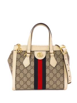 Gucci Pre-Owned 2016-2024 kleine GG Supreme Ophidia Satchel-Tasche - Braun von Gucci