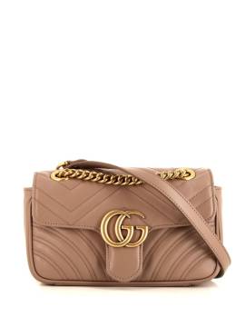 Gucci Pre-Owned 2020 Mini Schultertasche mit GG - Nude von Gucci