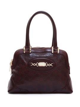 Gucci Pre-Owned Handtasche mit Logo-Schild - Braun von Gucci