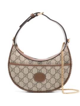 Gucci Pre-Owned Halbrunde Mini-Tasche mit GG - Nude von Gucci