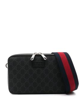 Gucci Mini-Schultertasche mit GG Supreme-Muster - Grau von Gucci