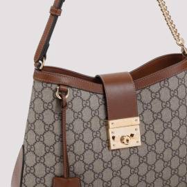 Gucci Shopper - Padlock Gg Medium Shoulder Bag - Gr. unisize - in Grau - für Damen von Gucci