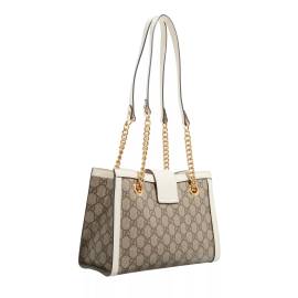 Gucci Shopper - Small GG Supreme Padlock Shoulder Bag - Gr. unisize - in Beige - für Damen von Gucci