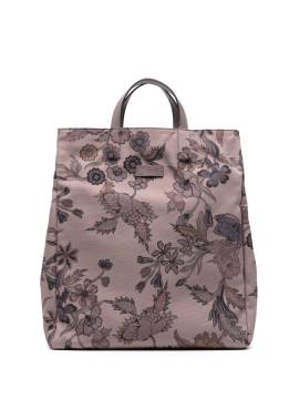 Gucci Shopper mit Blumen-Print - Braun von Gucci