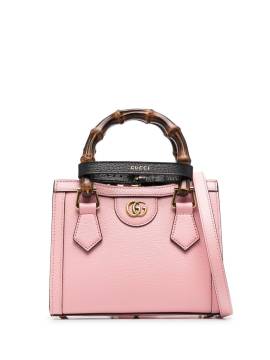 Gucci Shopper mit Logo-Schild - Rosa von Gucci