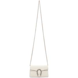 Gucci White Super Mini Leather Dionysus Bag von Gucci