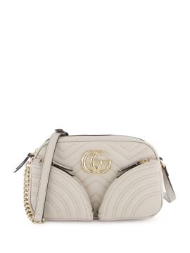 Gucci Kleine GG Marmont Schultertasche - Nude von Gucci