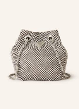 Guess Handtasche Zalina Mit Schmucksteinen silber von Guess