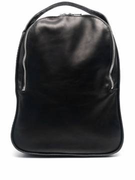 Guidi Rucksack aus gekörntem Leder - Schwarz von Guidi