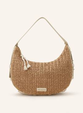 Hey Marly Schultertasche Lifetime Sister Straw Medium beige von HEY MARLY