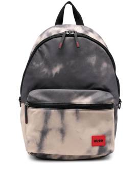 HUGO Rucksack mit Logo-Patch - Grau von HUGO