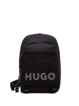 HUGO Rucksack mit Logo-Print - Schwarz von HUGO