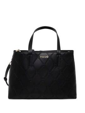 HUGO Shopper mit Monogrammmuster - Schwarz von HUGO