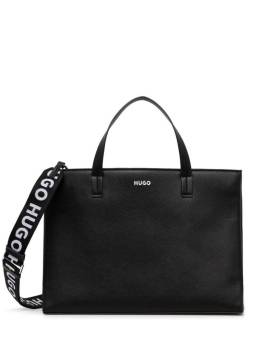 HUGO Handtasche mit Logo-Print - Schwarz von HUGO