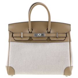 Hermès Birkin 25 Segeltuch Handtaschen von Hermès