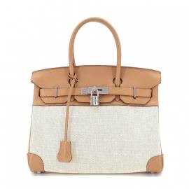 Hermès Birkin 30 Segeltuch Handtaschen von Hermès