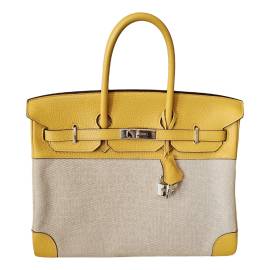 Hermès Birkin 35 Segeltuch Handtaschen von Hermès