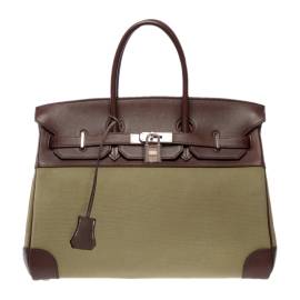 Hermès Birkin 35 Segeltuch Handtaschen von Hermès